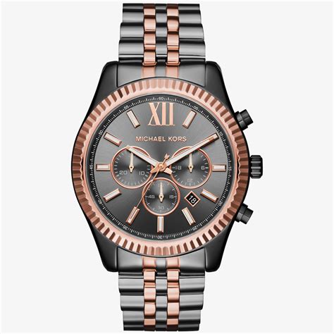 michael kors lexington watch review|oversized lexington two tone watch.